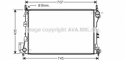 AVA QUALITY COOLING ol2340 -  Радиатор, охлаждение двигателя